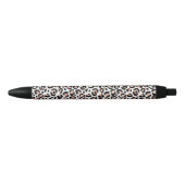 Schwarz-weißer Leopard-          PrintPen Kugelschreiber (Vorderseite)
