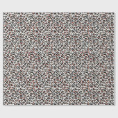 Schwarz-weißer Leopardendruck in Rosa             Geschenkpapier (Flach)