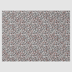 Schwarz-weißer Leopardendruck in Rosa Seidenpapier