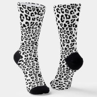 Schwarz-weißer Leopardenprint