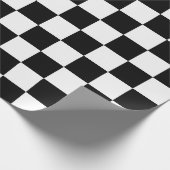 Schwarz-weißer Markierungsblock Geschenkpapier (Ecke)