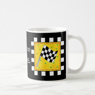 Schwarz-weißer Markierungsname Personalisiert Kaffeetasse