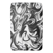 Schwarz-weißer Marmor, große Speicherschaummatte Badematte (Vorderseite Vertikal)