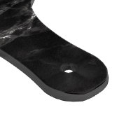 Schwarz-weißer Marmor - Ihr Personalisiertes Schne Schneidebrett (Ecke)