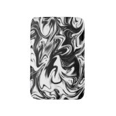 Schwarz-weißer Marmor, kleine Schaumstoffmatte Badematte (Vorderseite Vertikal)