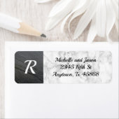 Schwarz-weißer Marmorgestein Rock Elegant Klassisc (Insitu)