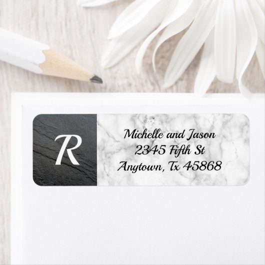 Schwarz-weißer Marmorgestein Rock Elegant Klassisc (Insitu)