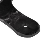 Schwarz-weißer Marmorschnitt für Ihr Briefgeschenk Schneidebrett (Ecke)