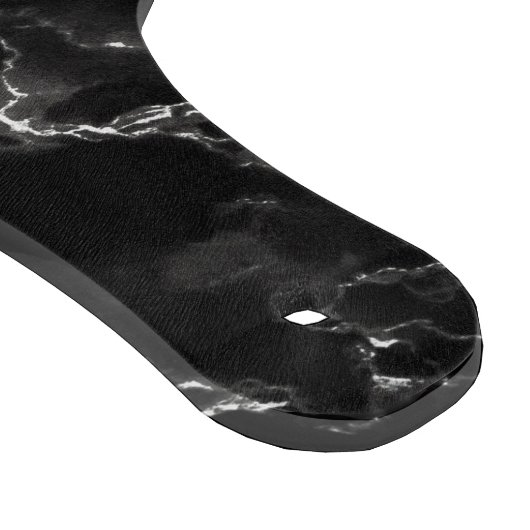 Schwarz-weißer Marmorschnitt Schneidebrett (Ecke)