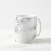 schwarz-weißer Marmorstein Kaffeetasse (VorderseiteRechts)