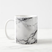 schwarz-weißer Marmorstein Kaffeetasse (Links)
