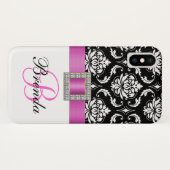 Schwarz-weißer Maulwurzel Case-Mate iPhone Hülle (Rückseite (Horizontal))