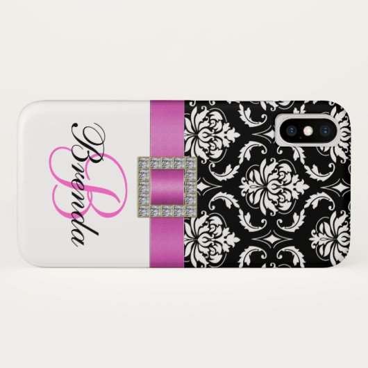 Schwarz-weißer Maulwurzel Case-Mate iPhone Hülle (Rückseite (Horizontal))