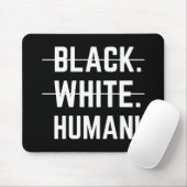 Schwarz-weißer Mensch Mousepad (Mit Mouse)