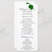 Schwarz-weißer Minimalismus Vier-Verbliebene Klee Programm (Vorne/Hinten)