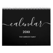Schwarz-weißer Minimalist 2027 Kalender (Titelbild)