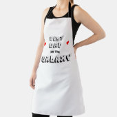 Schwarz-weißer, moderner Vater in der Galaxie-Schü Schürze (InSitu)