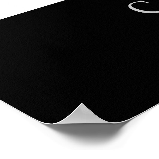 Schwarz-weißer Motivierend Courage Wolf Poster Pri (Ecke)