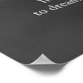 Schwarz-weißer Motivierend Führungsstil Poster (Ecke)