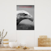 Schwarz-weißer Motivierend Führungsstil Poster (Küche)