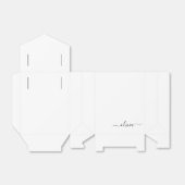 Schwarz-weißer Name der Monogram für Giralskripte  Geschenkschachtel (Ungefaltet)