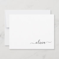 Schwarz-weißer Name für das Girl-Monogramm