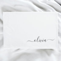 Schwarz-weißer Name für das Girl-Monogramm