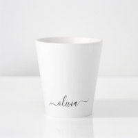 Schwarz-weißer Name für das Girl-Monogramm