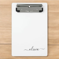 Schwarz-weißer Name für das Girl-Monogramm