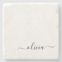 Schwarz-weißer Name für das Girl-Monogramm