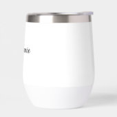 Schwarz-weißer Name Moderne elegante Monogram Boho (Links)