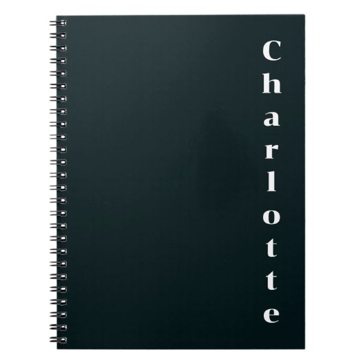 Schwarz-weißer Name Notizblock (Vorderseite)