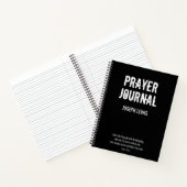 Schwarz-weißer Name Psalm Prayer Journal Notizblock (Innenseite)