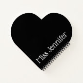 Schwarz-weißer Oxford Dance Shoe Tapdance-Stich-Le Notizblock (Rückseite)