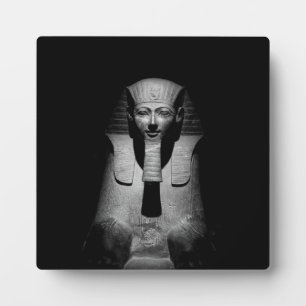 Schwarz-weißer Pharao-König Fotoplatte