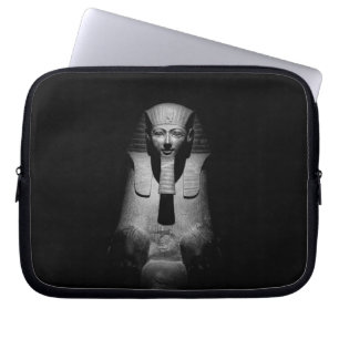 Schwarz-weißer Pharao-König Laptopschutzhülle