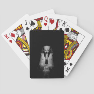 Schwarz-weißer Pharao-König Spielkarten