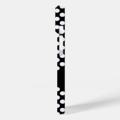 Schwarz-weißer Polka Dots Personalisierter Name Case-Mate iPhone Hülle (Rückseite / Links)