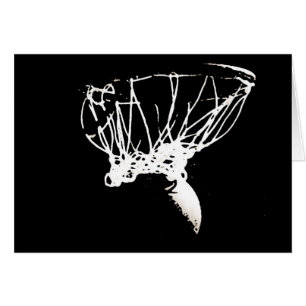 Schwarz-weißer Pop Art Basketball