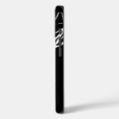 Schwarz-weißer Pop Art Basketball Case-Mate iPhone Hülle (Rückseite / Links)