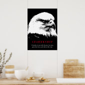 Schwarz-weißer Pop Art Eagle Leadership Poster (Küche)