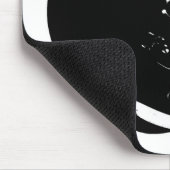 Schwarz-weißer Pop Art Football Helm Mousepad (Ecke)