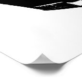 Schwarz-weißer Pop Art Football Helm Poster (Ecke)