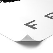 Schwarz-weißer Pop Art Freedom Adle Landing Poster (Ecke)