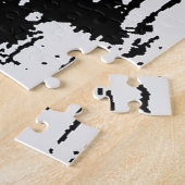 Schwarz-weißer Pop Art Grand Canal Venedig Puzzle (Seite)