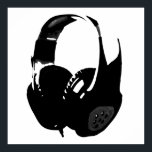 Schwarz-weißer Pop Art Headphone Poster<br><div class="desc">Hip Hop,  R&B,  Rock,  Heavy Metal,  Techno,  Punk,  Rap,  Classic,  African American,  Jazz... . Wir Liebe,  wir Liebe hören CDs,  Radio. Genießen Sie das Betrachten von Videoklippen,  Mixen,  Remixen,  Covers.</div>