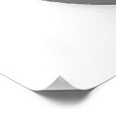 Schwarz-weißer Pop Art Headphone Poster (Ecke)