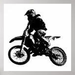 Schwarz-weißer Pop Art Motocross Motorradsport Poster<br><div class="desc">Sport Themed Digitally Edited Art - Motocross Poster Print - Uni Pop Kunst - Computerbilder - Die einzige Möglichkeit,  großartige Arbeit zu leisten,  ist die Liebe,  was Sie tun.</div>