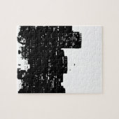 Schwarz-weißer Pop Art New York Puzzle (Horizontal)