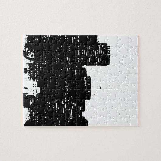 Schwarz-weißer Pop Art New York Puzzle (Horizontal)